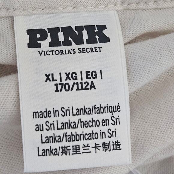 Pink Victoria Secret Cotton Long Sleeve Tee Size XL - Picture 3 of 4